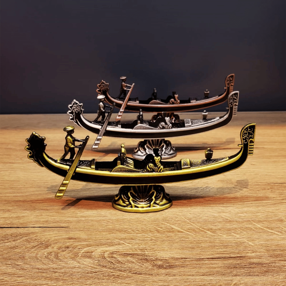 Metal Dekoratif Venedik Kayık