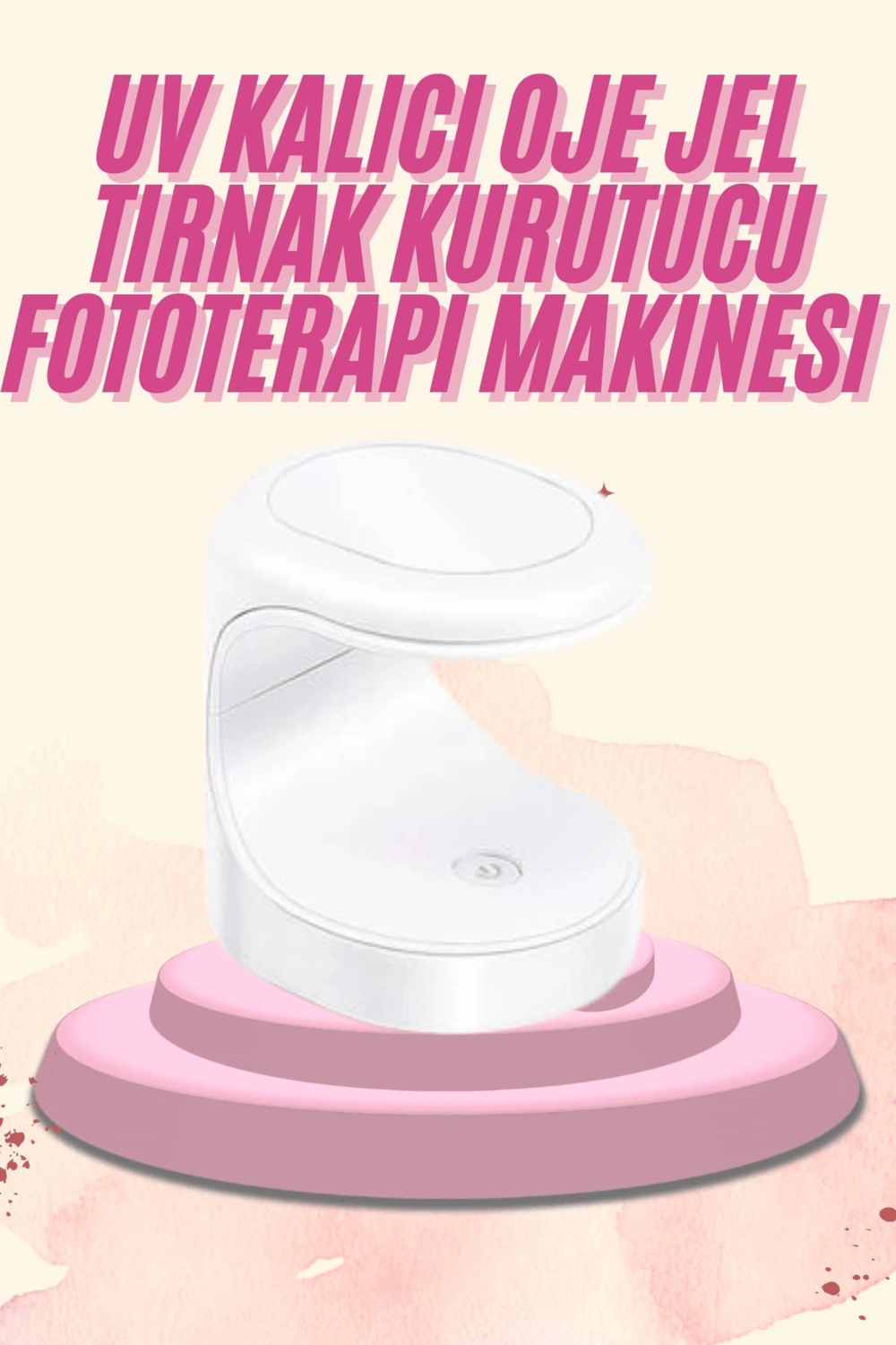 Mini Taşınabilir Kalıcı Oje Jel Tırnak Kurutucu Fototerapi Makinesi