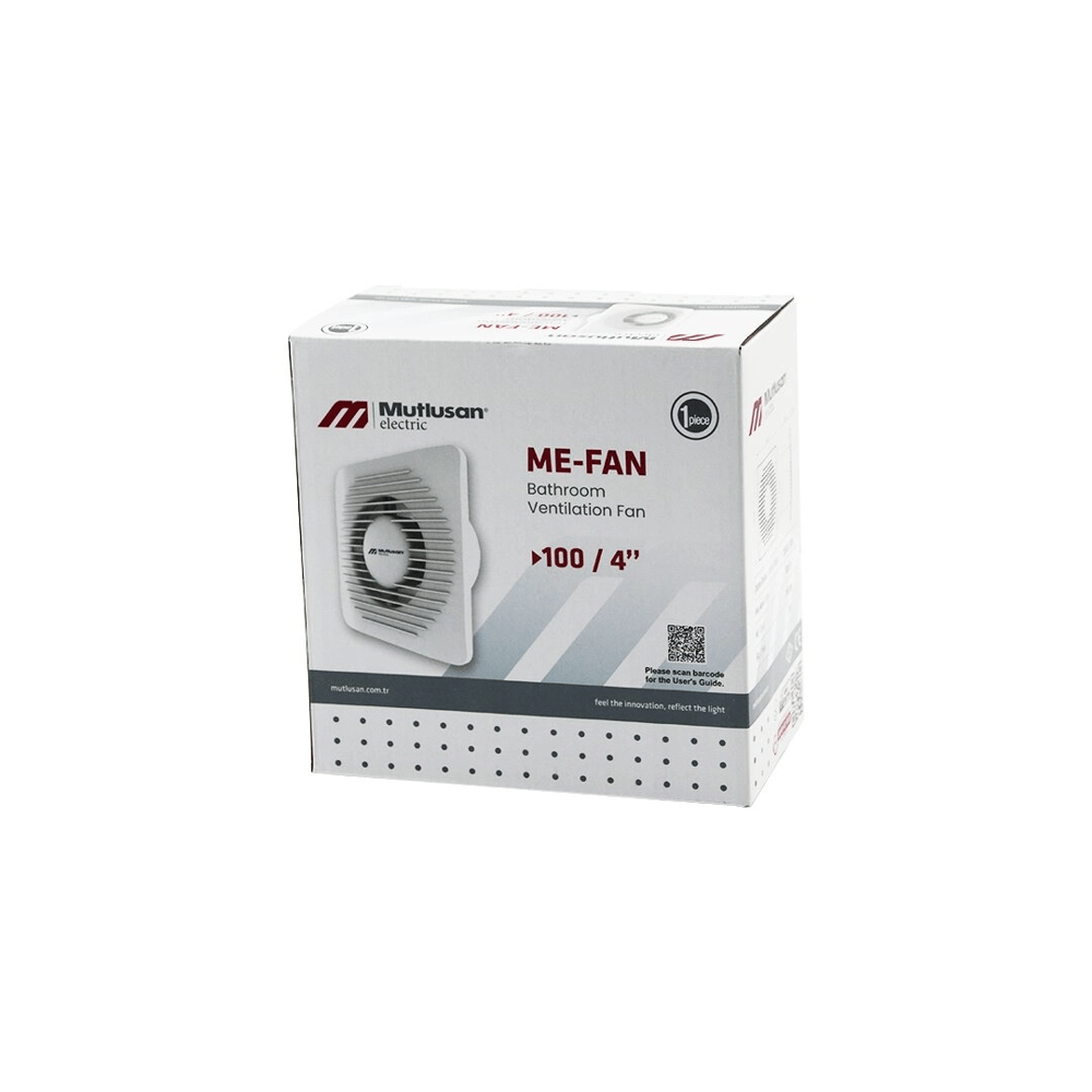 Mutlusan-001 211 000 100 00 00 Me-fan 1004"banyo Tuvalet Havalandırma Aspiratörü 12w 2450rpm 100m3/h Bx40