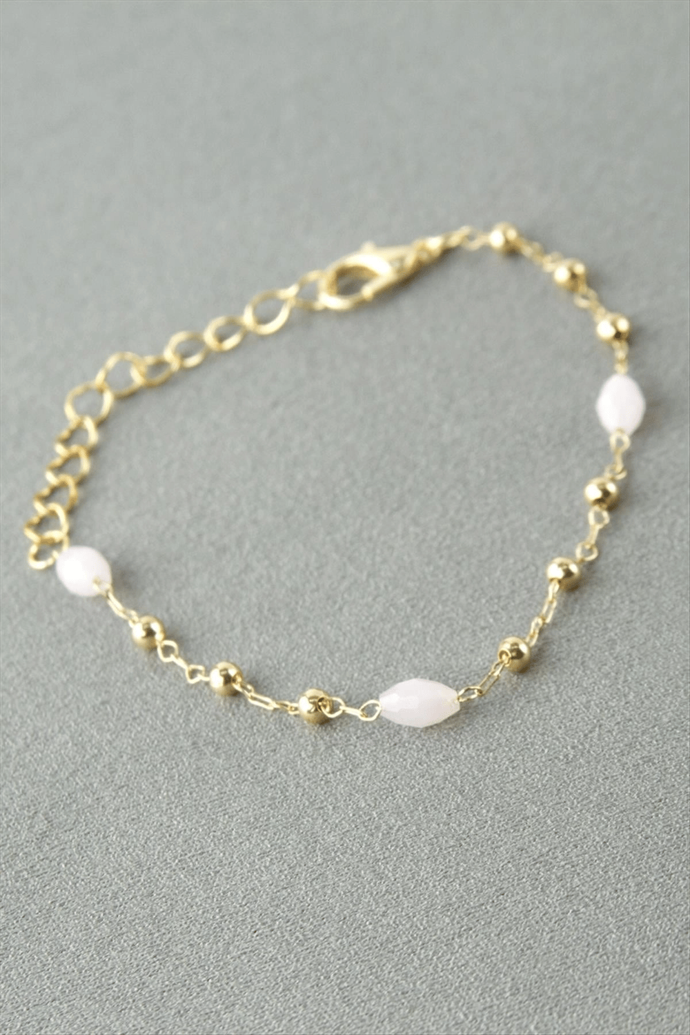 Oval Kristal Taşlı Bileklik