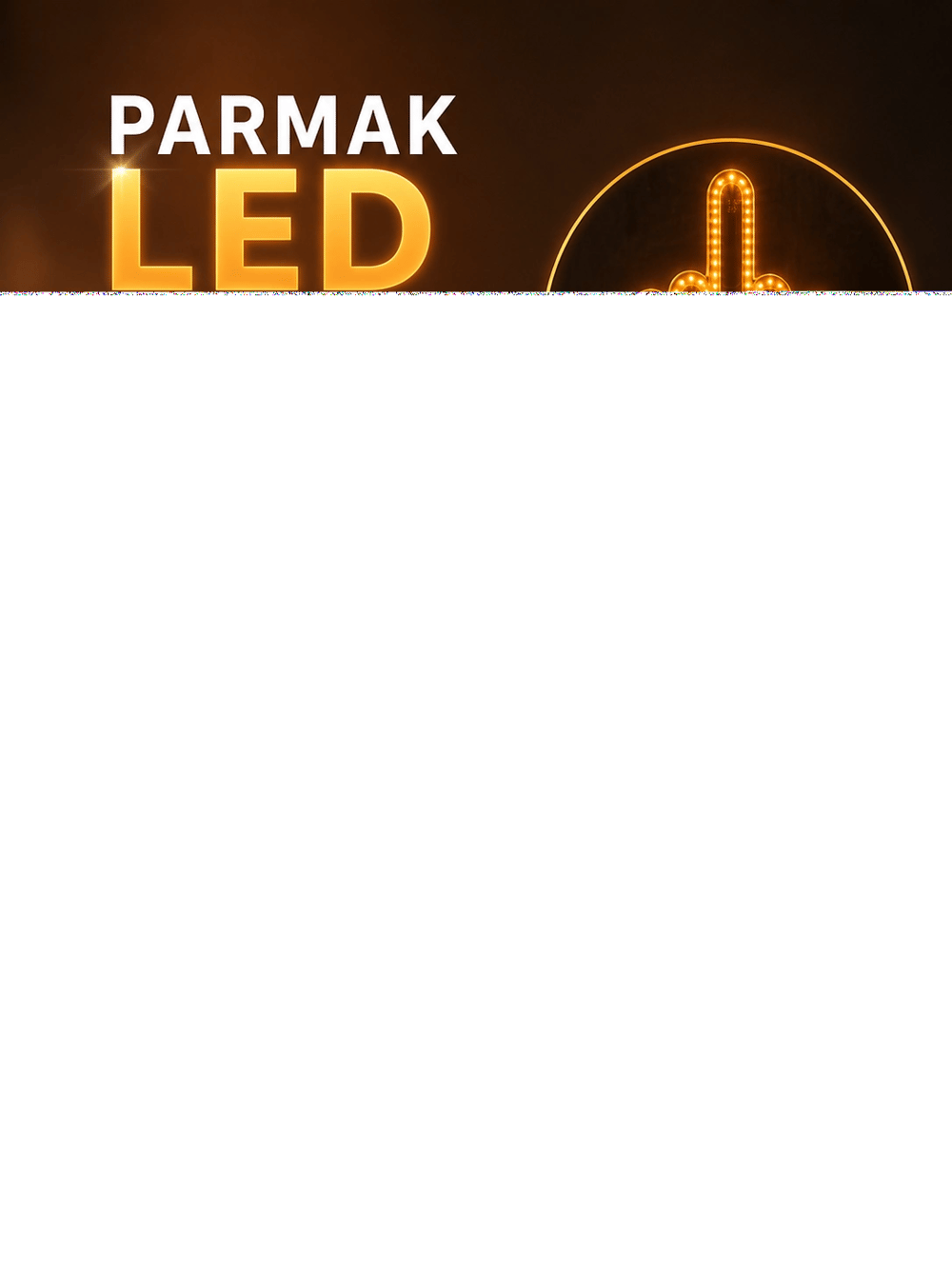 PARMAK LED AMBER RENKLİ IŞIK