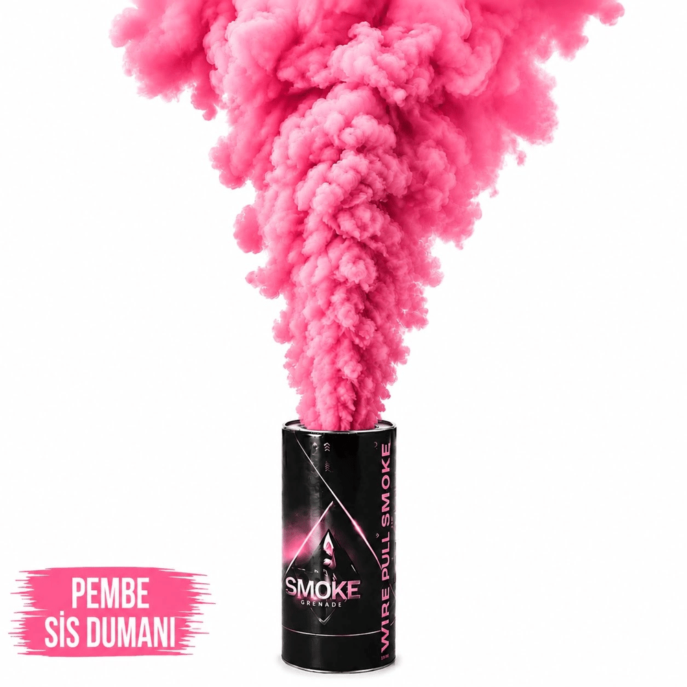 Pembe Renk Sis Pembe Duman 1 Adet Bx40