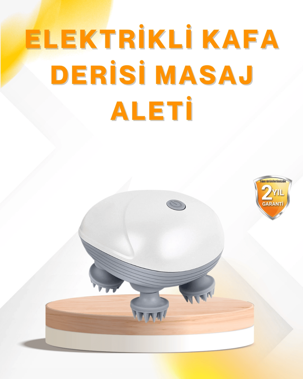 Şarjlı Kafa Masaj Aleti 3 Hız Ayarlı Derin Masaj
