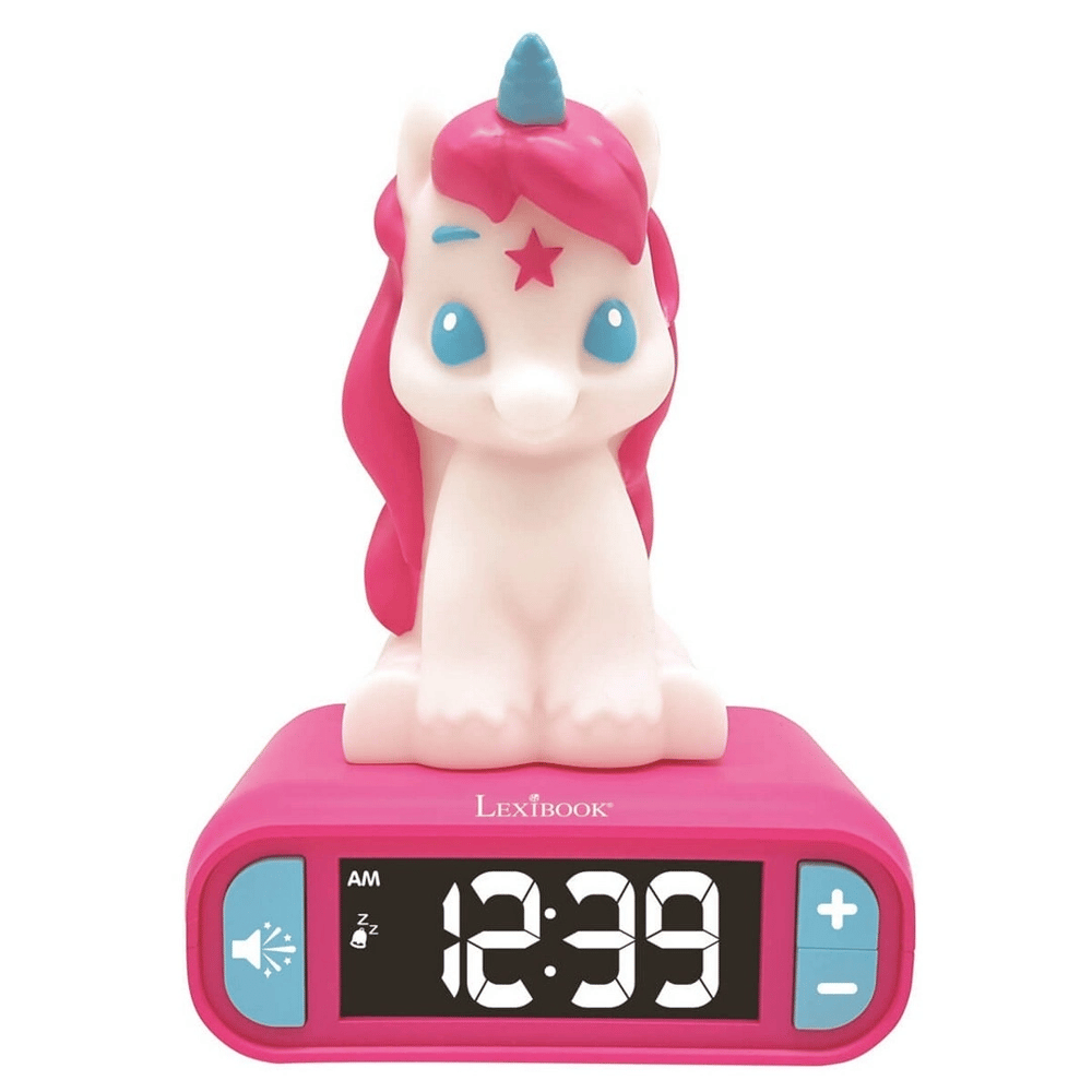 Sesli ve Işıklı 3D Unicorn Dijital Çalar Saat