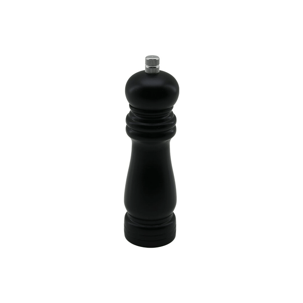 Siyah Ahşap  Küçük= Çap: 4.5cm - Uzunluk: 15.5cm Tuz - Baharat Öğütücü Bx40