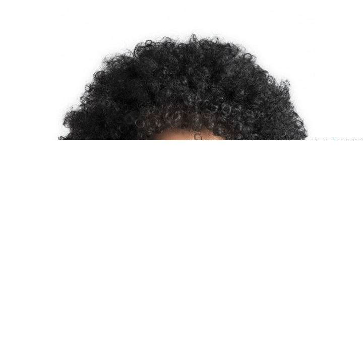 Siyah Renk Kıvırcık Afro Bonus Peruk Parti Peruğu Bx40