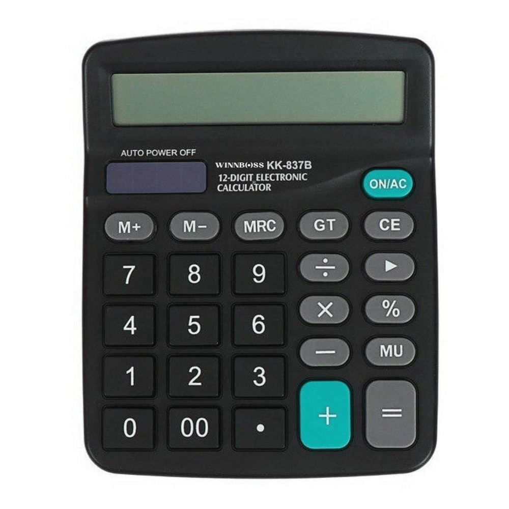 Standart Fonksiyonlu 12 Haneli Geniş Lcd Ekran,pill Masaüstü Hesap Makinesi Bx40
