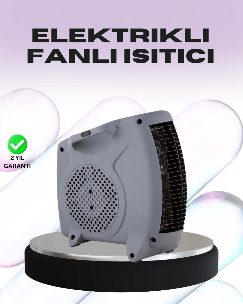 Taşınabilir Fanlı Isıtıcı Elektrikli Termik Korumalı Oda Isıtıcı
