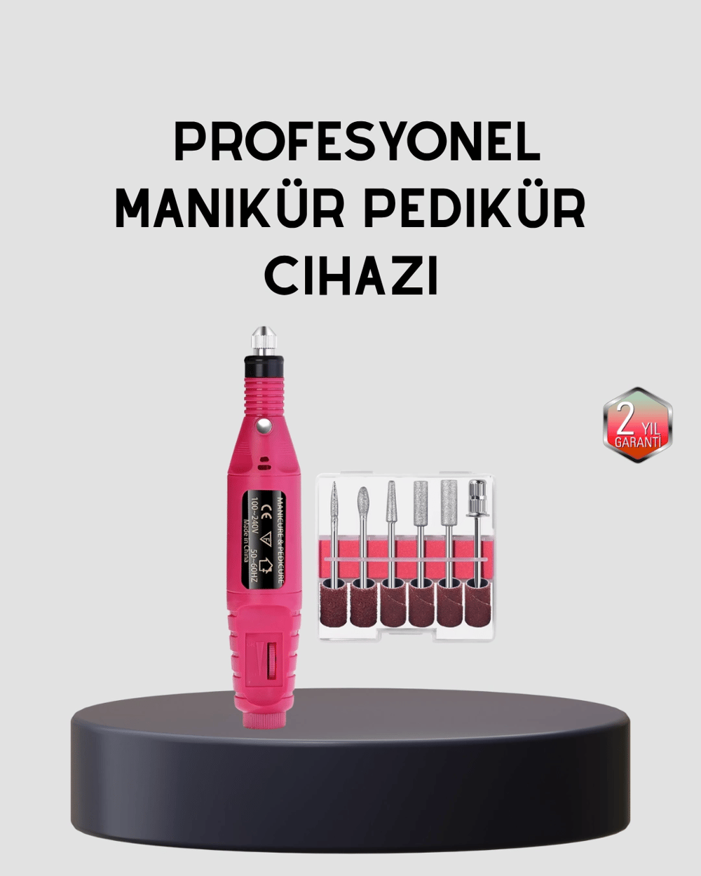 Tırnak Matkap Makinesi – Profesyonel Manikür Pedikür Cihazı, Ayarlanabilir Hız ve Sessiz Çalışma