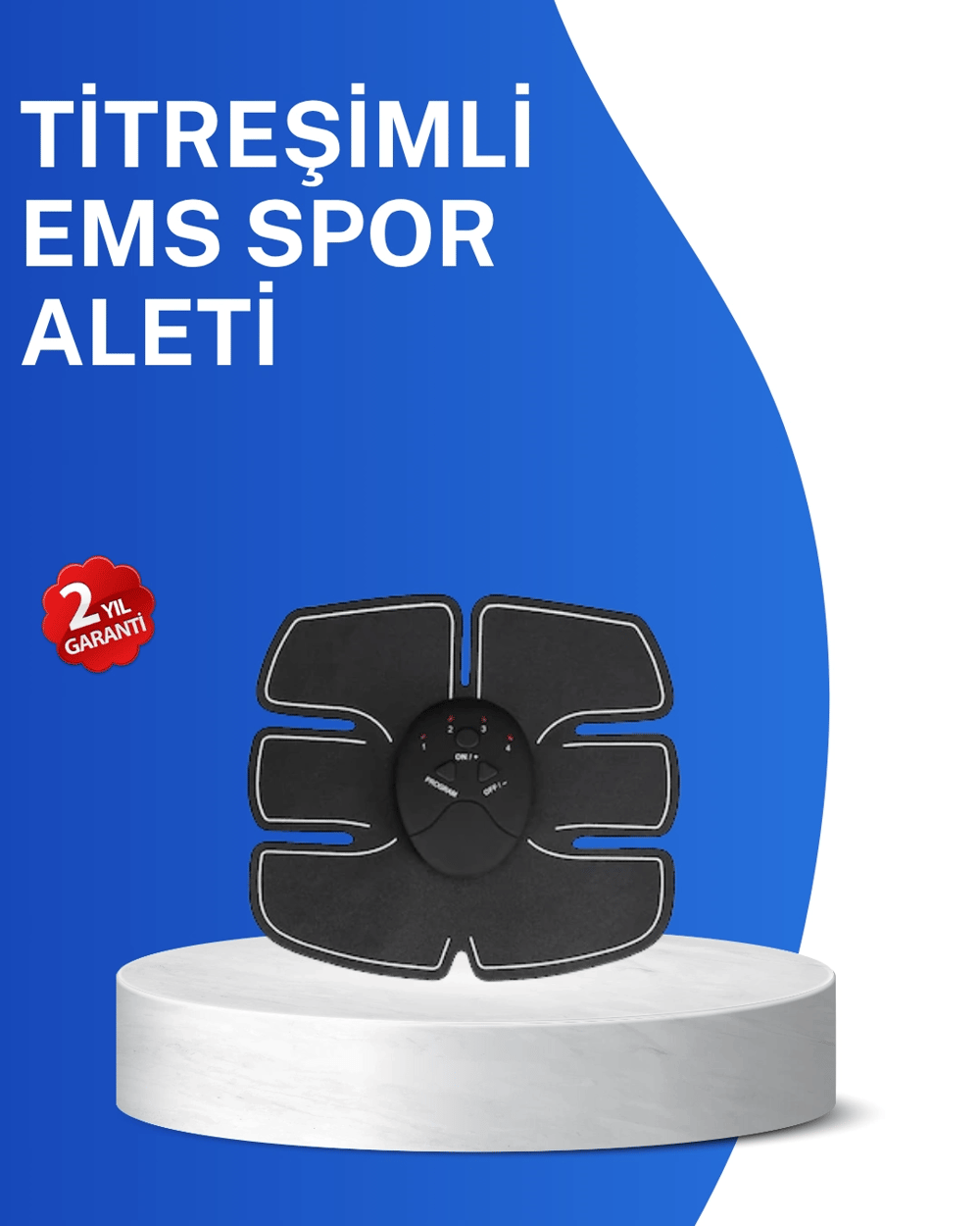 Titreşimli EMS Spor Aleti Karın Kol ve Bacak Kas Yapma Cihazı 2025 Model