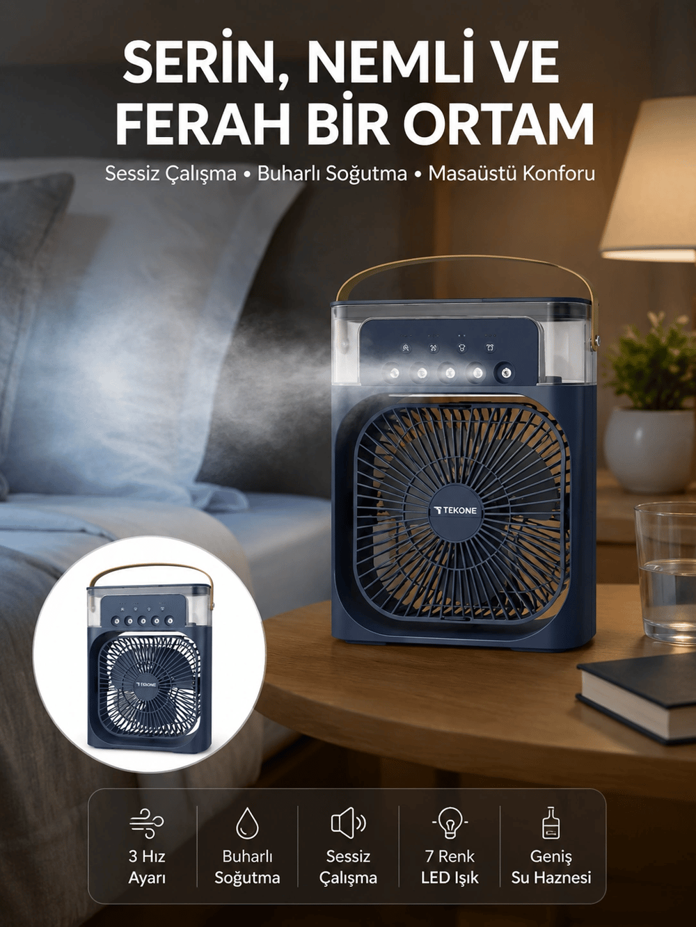 Tüm Gün Kullanıma Uygun Enerji Tasarruflu Fan Yeni Nesil