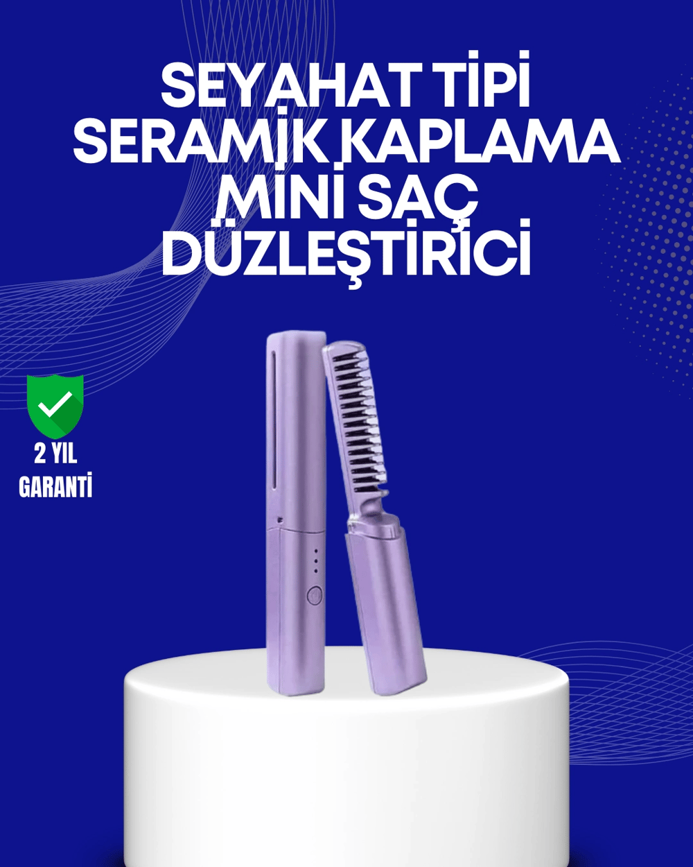 USB Şarjlı Kablosuz Saç Düzleştirici – Hızlı ve Pratik