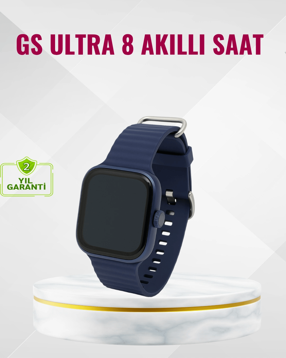 Ultra Akıllı Saat 2.05 İnç Büyük Ekran Bluetooth Aramalı IP67