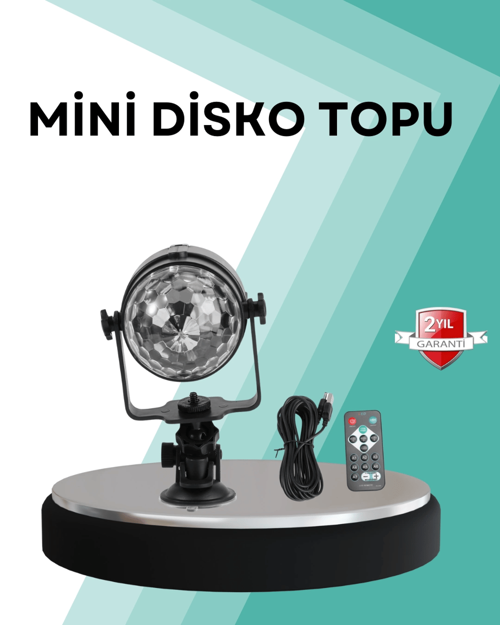 Uzaktan Kumandalı RGB Disko Projektör Işığı