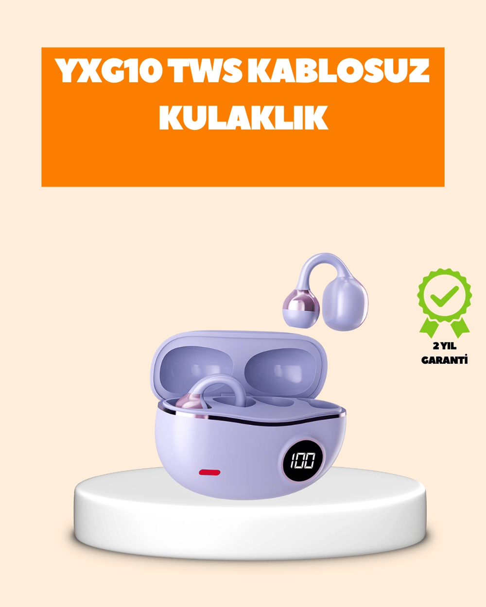 YXG10 Klipsli Açık Kulaklık – Spor İçin Uygun, APTX Ses, Ergonomik Yapı