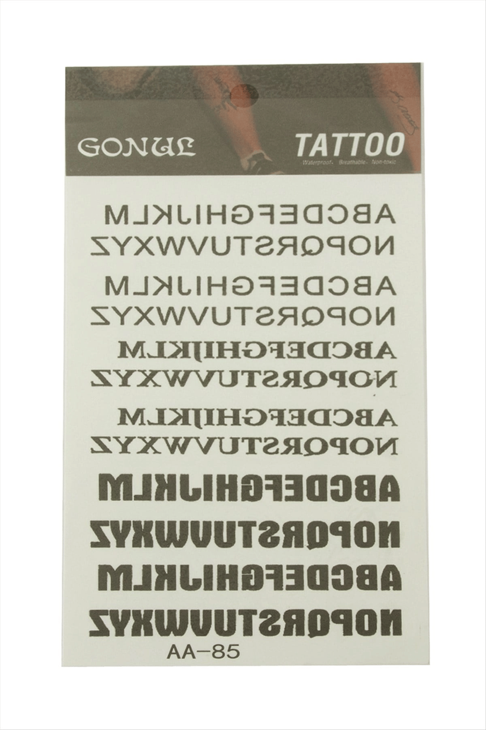 Yazılı Tattoo Dövme Sticker
