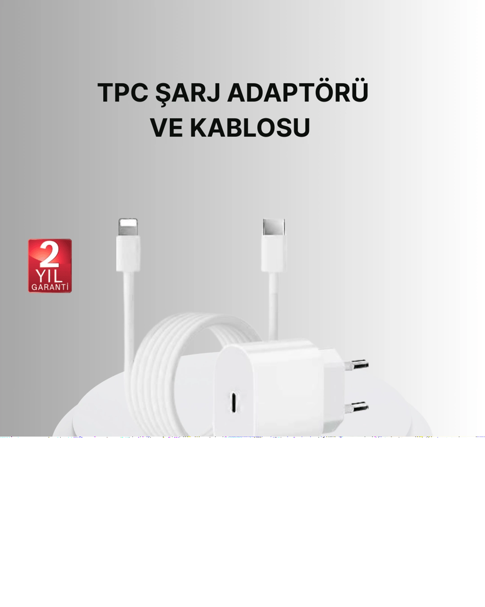 Yeni Nesil 20W USB-C Hızlı Şarj Cihazı iOS Tam Uyumlu