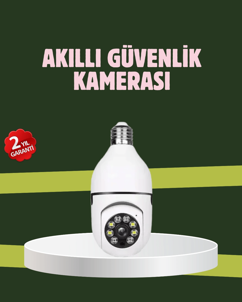 Yüksek Çözünürlüklü Kablosuz Akıllı Güvenlik Kamerası