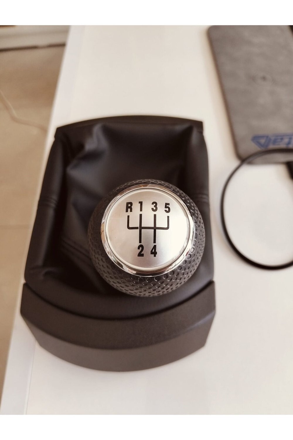 Seat İbiza 2002-2008 Vites Topuzu Körük Çerçeve 5 İleri gümüş kapak 6L0711113K