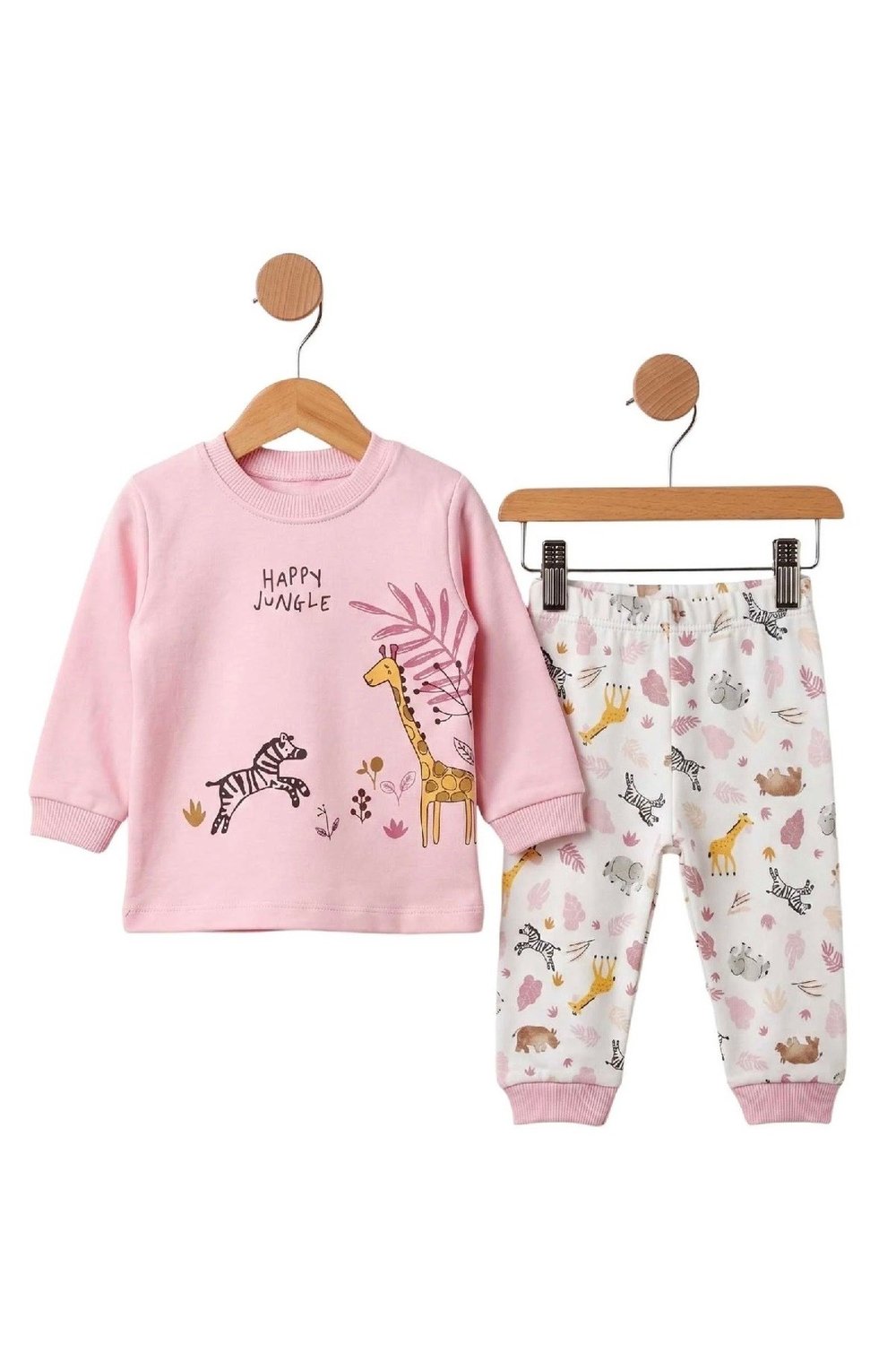 Kız Bebek mevsimlik pijama takımı-bir beden büyük alınız