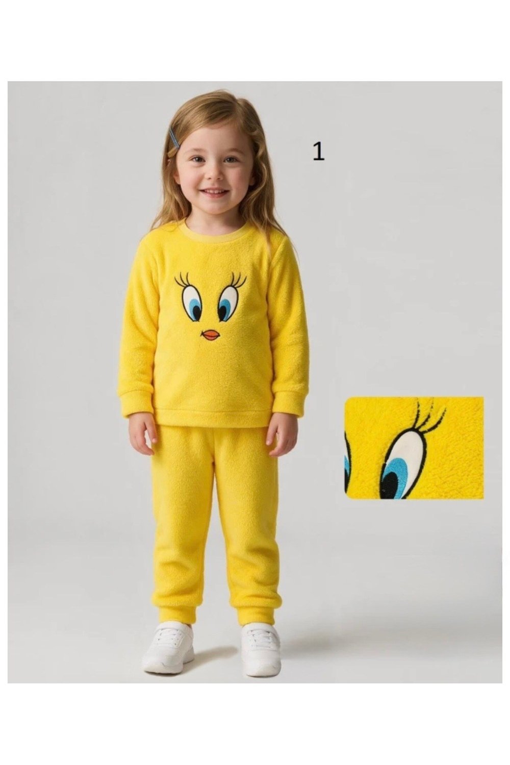Kız Çocuk Welsoft Pijama Takımı-(bir iki beden büyük alınız)