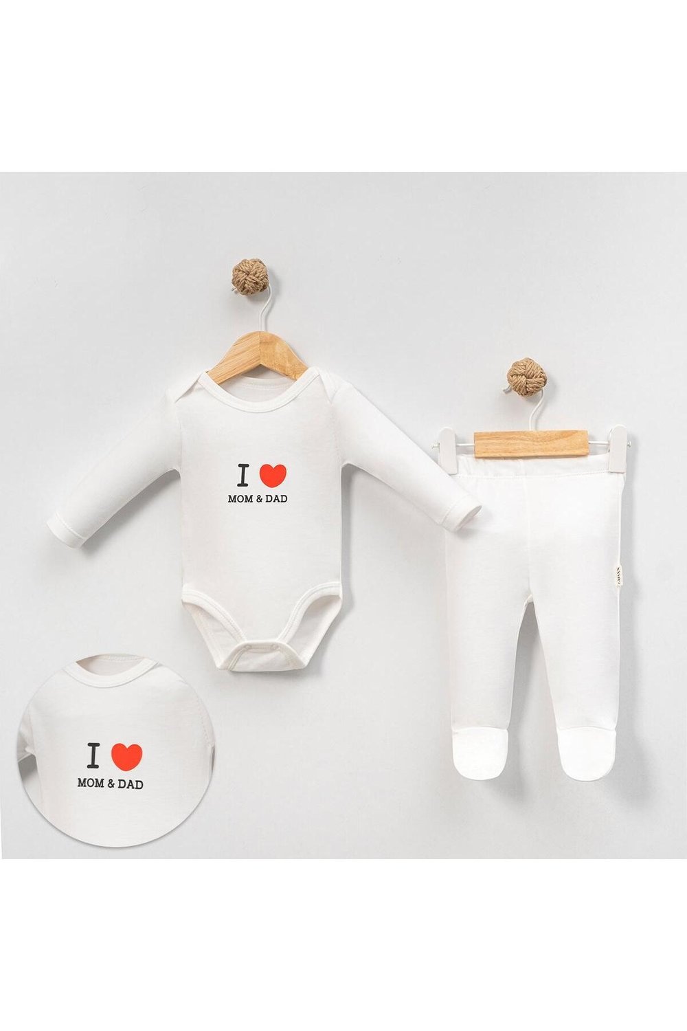 I Love Mom&Dad Uzun Kollu Zıbın