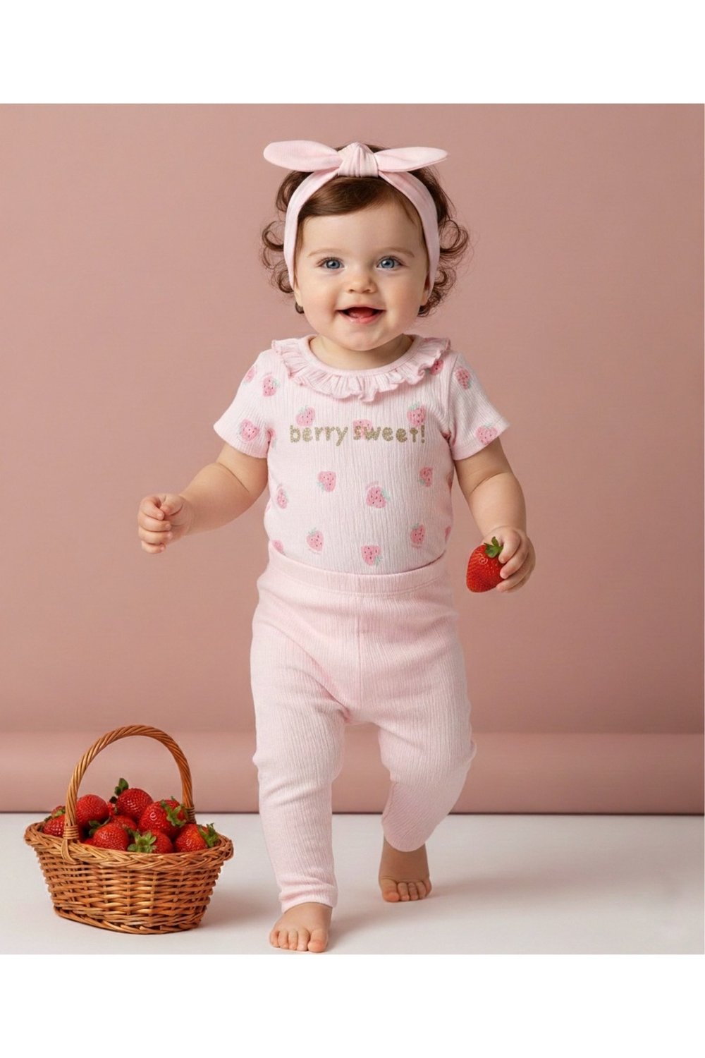 Kız Bebek Renkli Natural 3lü Takım