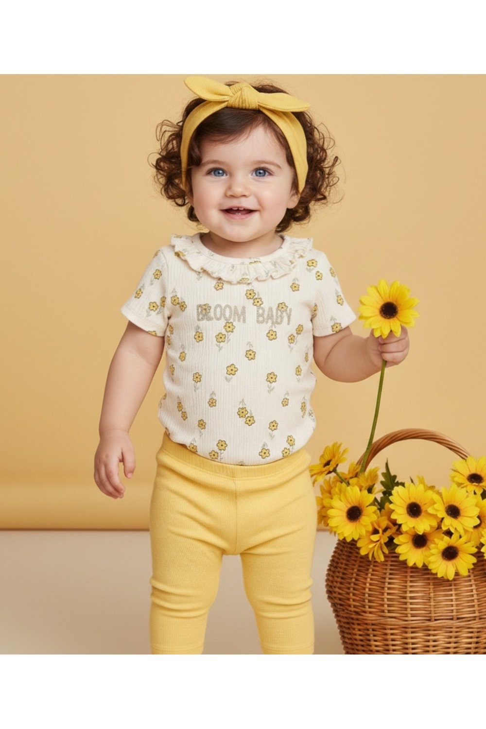 Kız Bebek Renkli Natural 3lü Takım