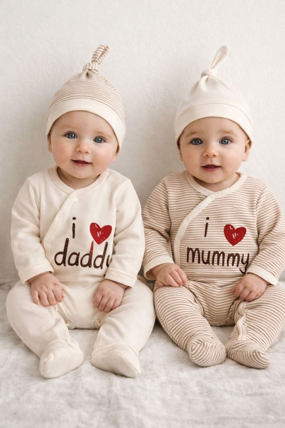 Unisex I Love Mummy-Daddy Tulum 4lü Set