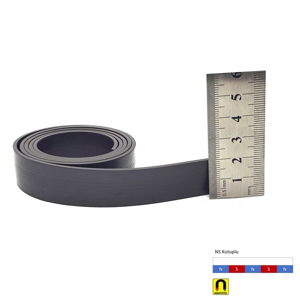 20x1mm Esnek Şerit Mıknatıs