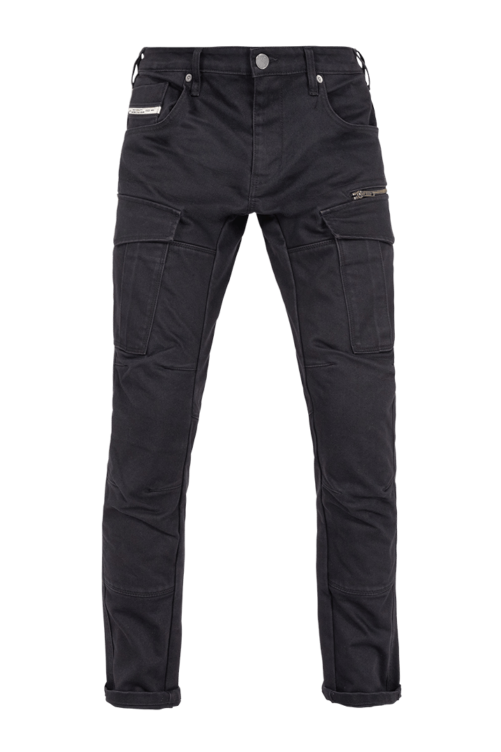 Defender Kargo Siyah Unisex Motosiklet Pantolonu