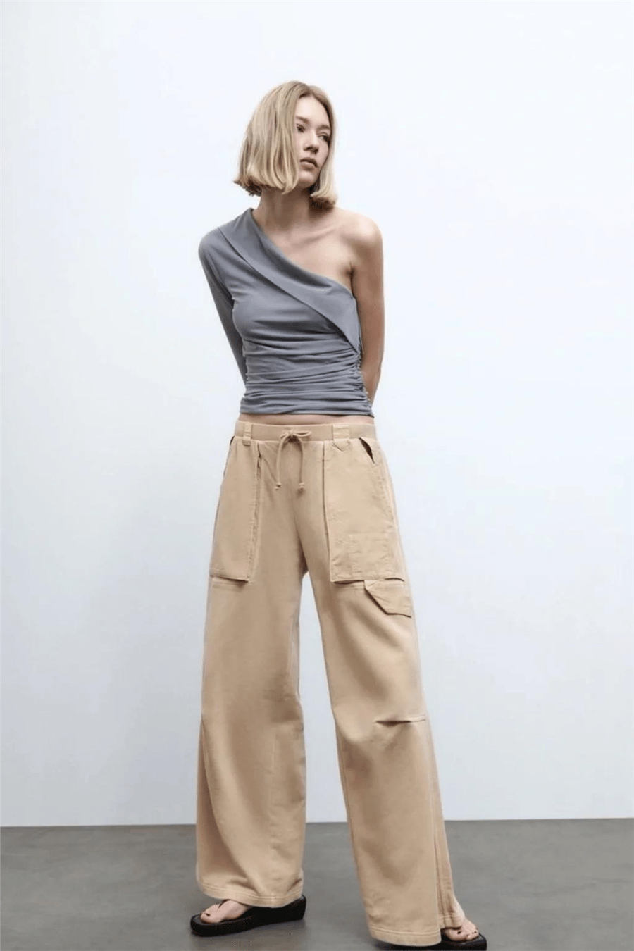 ZARA CARGO BEJ EŞOFMAN 