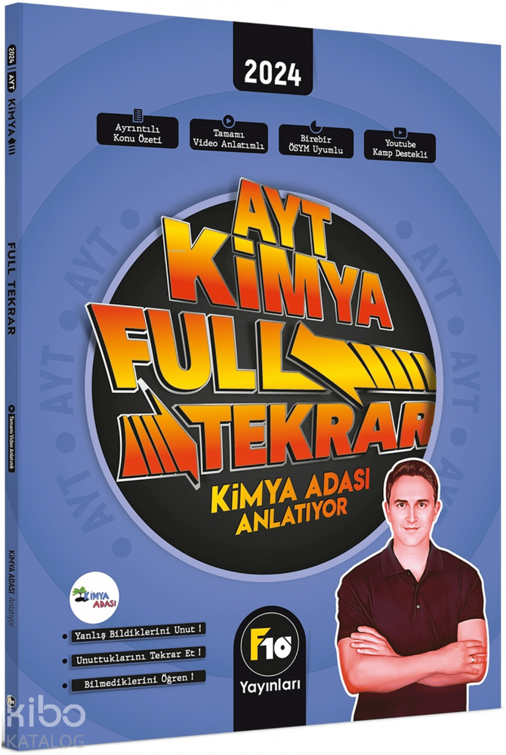 F10 Yayınları 2024 AYT Kimya Full Tekrar Video Ders Kitabı