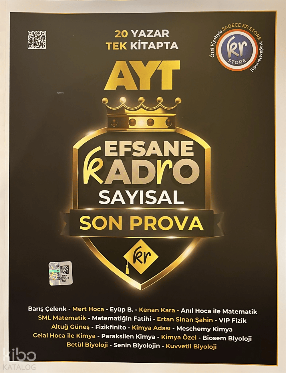 KR Akademi AYT Efsane Kadro Sayısal Son Prova