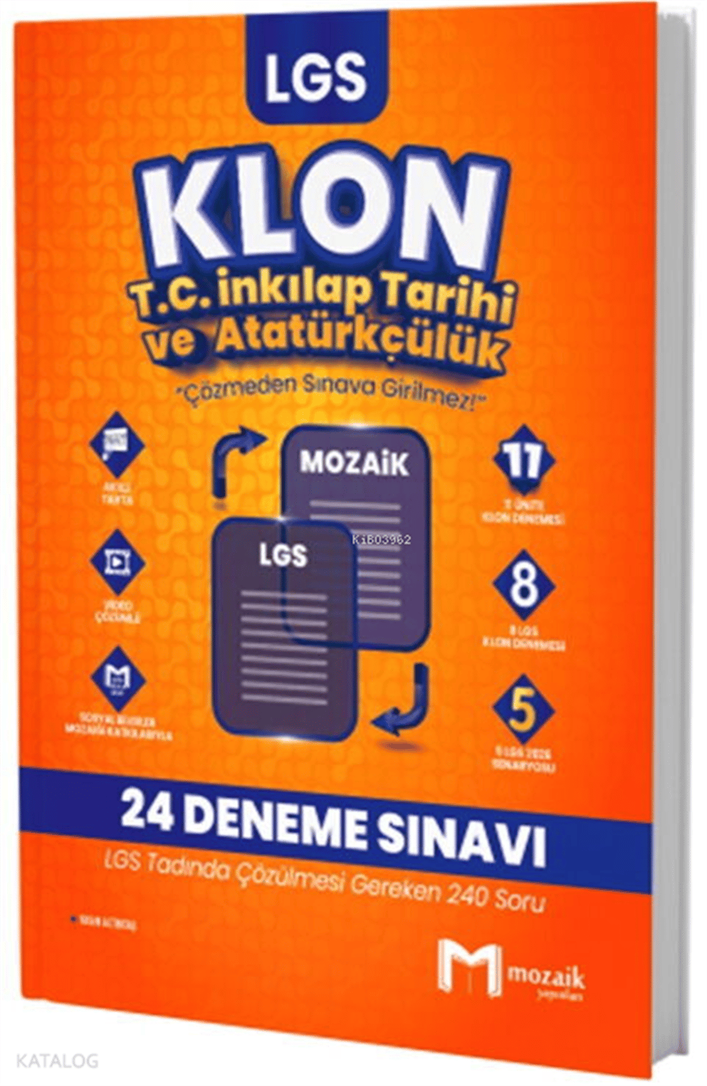 Mozaik 8. Sınıf LGS T.C. İnkılap Tarihi ve Atatürkçülük Klon 24 Deneme