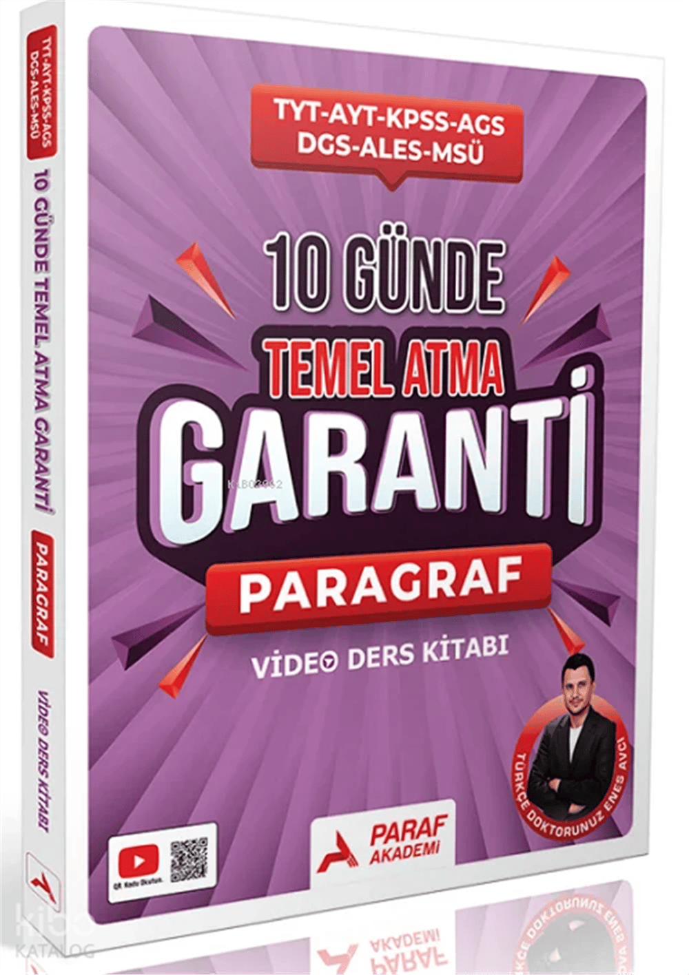 Paraf Akademi TYT AYT KPSS AGS DGS ALES MSÜ 10 Günde Temel Atma Garanti Paragraf Video Ders Kitabı