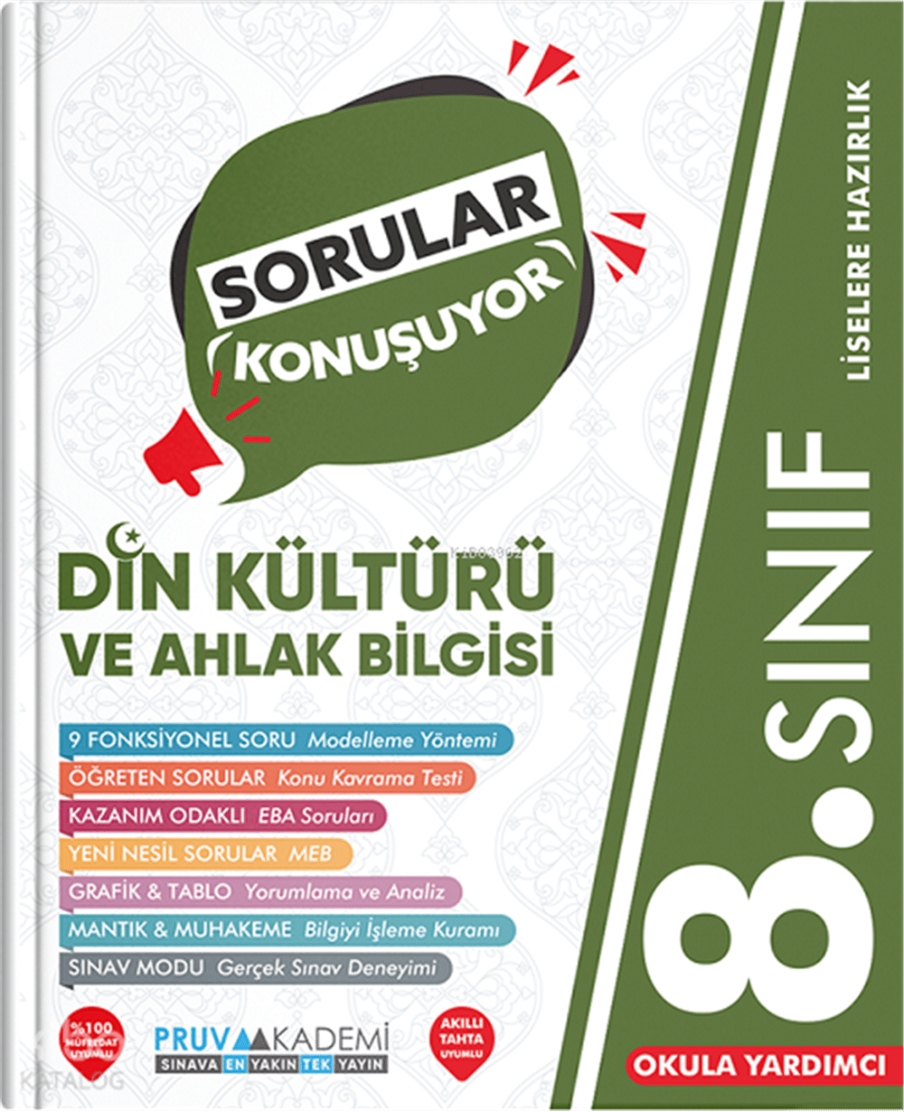 Pruva Akademi 8. Sınıf Sorular Konuşuyor Din Kültürü Ve Ahlak Bilgisi Soru Bankası