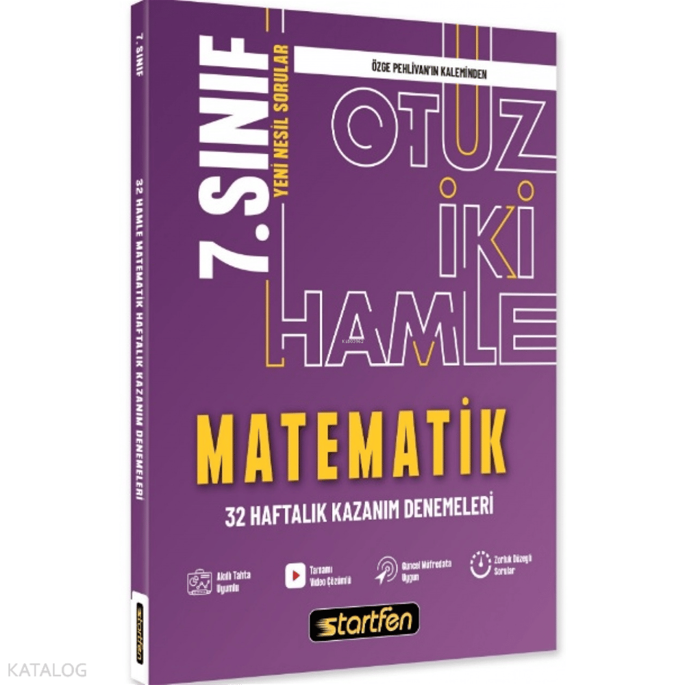 STARTFEN 7. Sınıf Matematik 32 Hamle  32 Haftalık Öğrenme Çıktısı Denemeleri