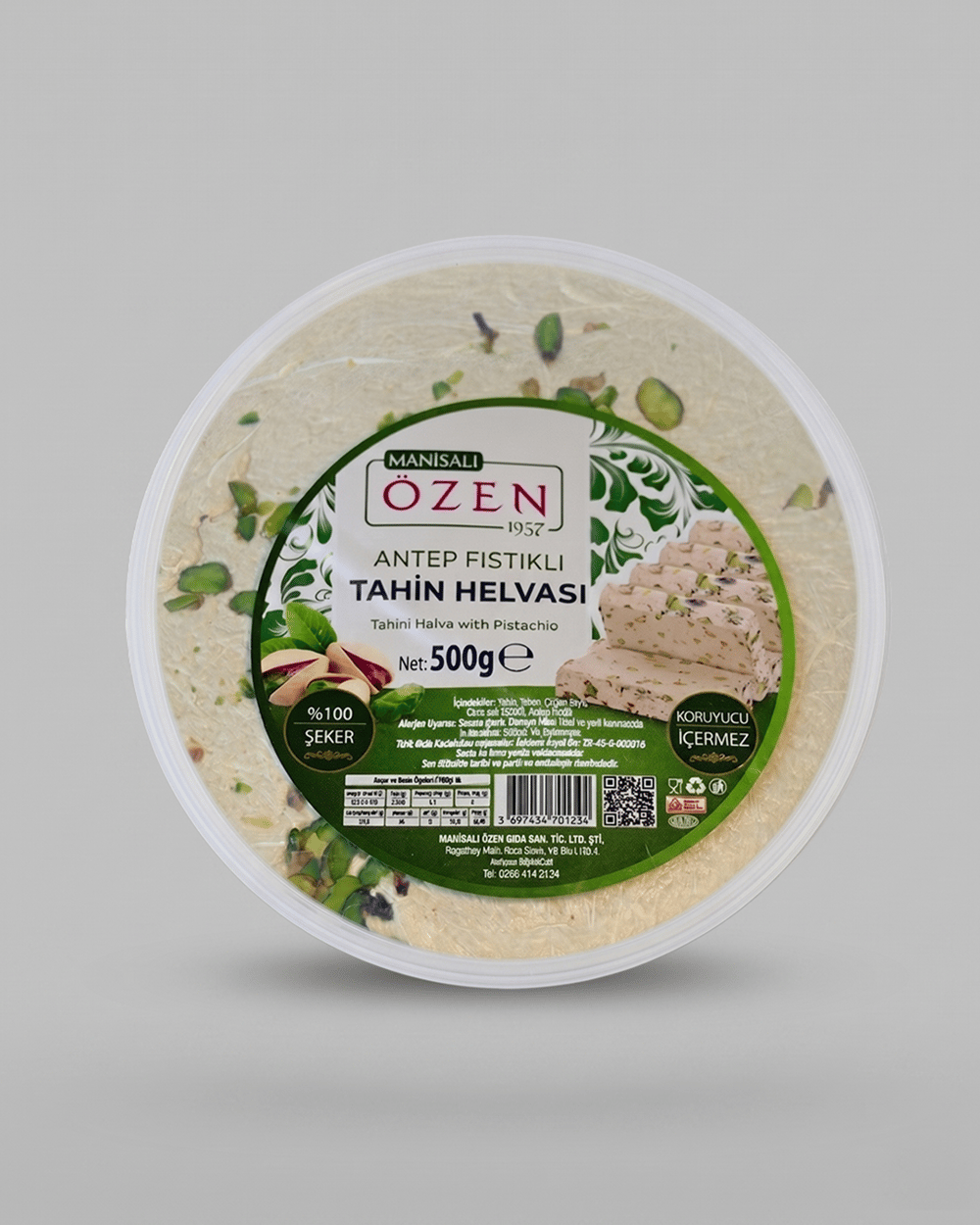 Antep Fıstıklı Tahin Helvası 500gr.