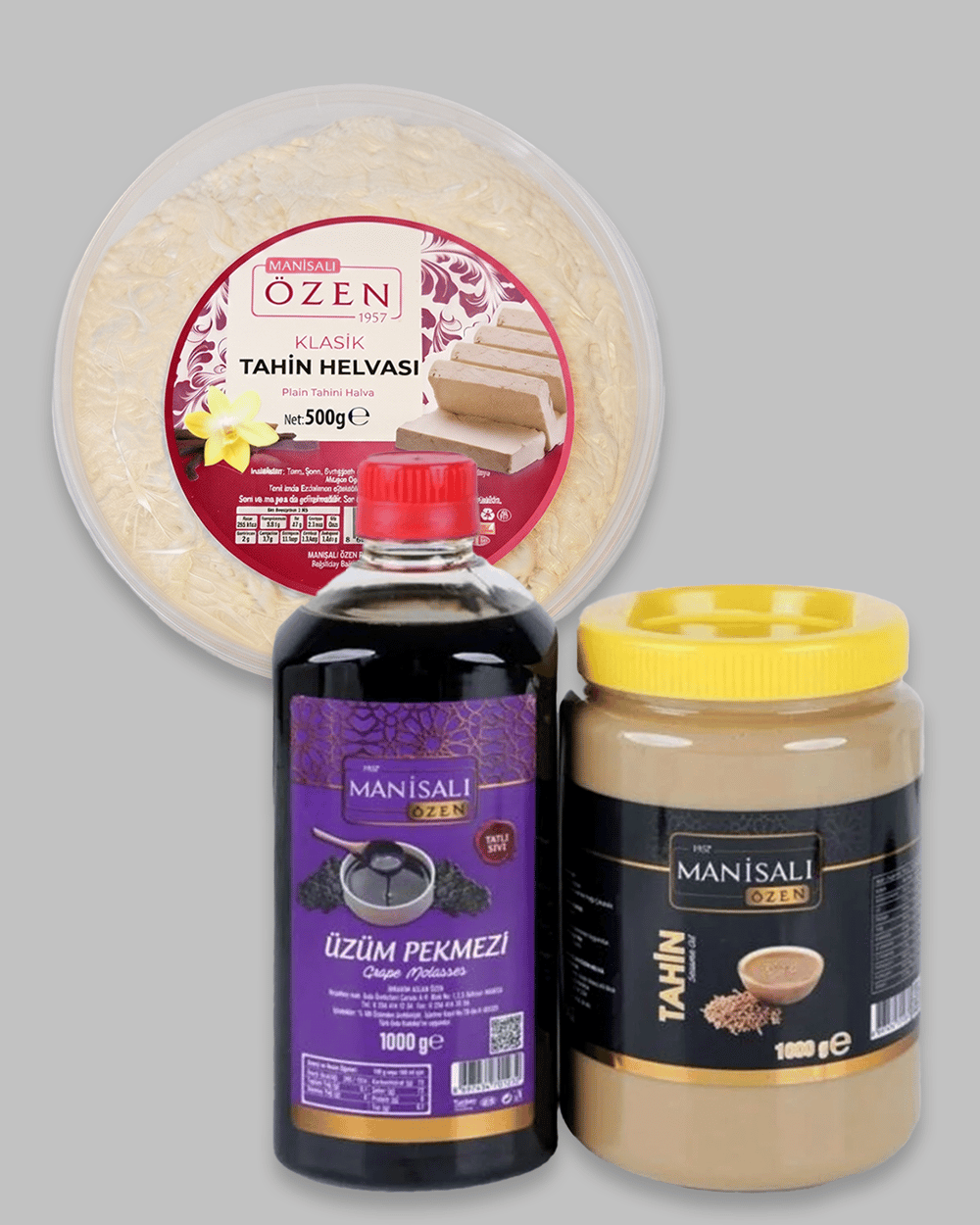 Tahin 1000gr. (Pet) & Üzüm Pekmezi 1000gr. (Pet) & 