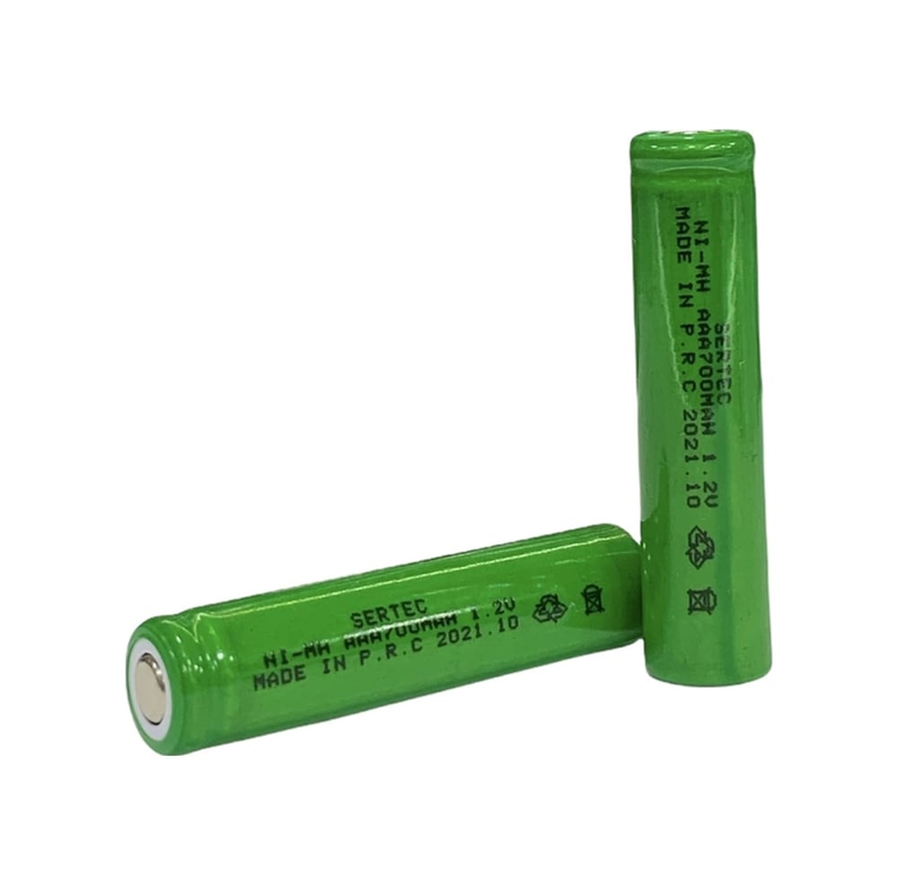 1.2v 700 Mah - Aaa - Ni-mh Şarjlı Pil - Başsız / Flat Head