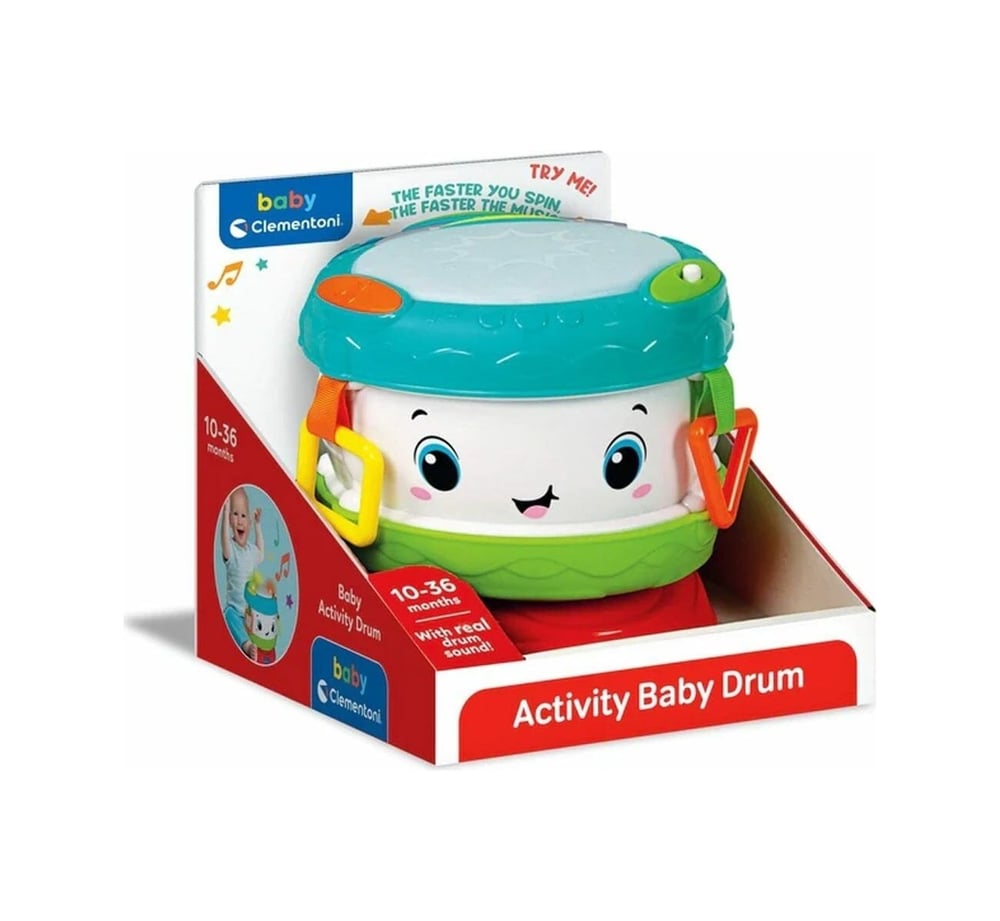 17409 Baby Clementoni - Aktiviteli Bebek Davulu Çok Renkli