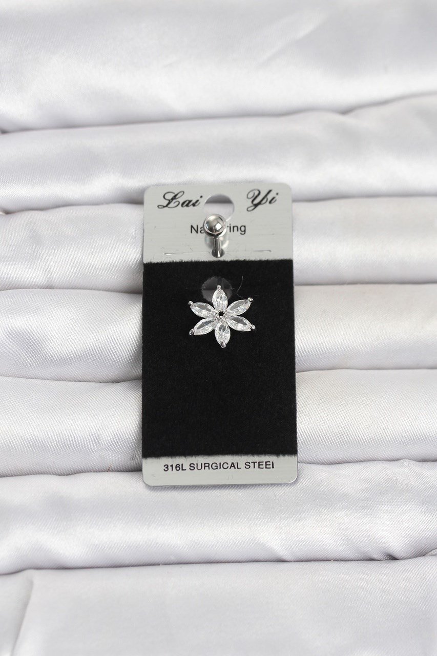 316l Cerrahi Çelik Lotus Model Göbek Piercing Çok Renkli 90884188