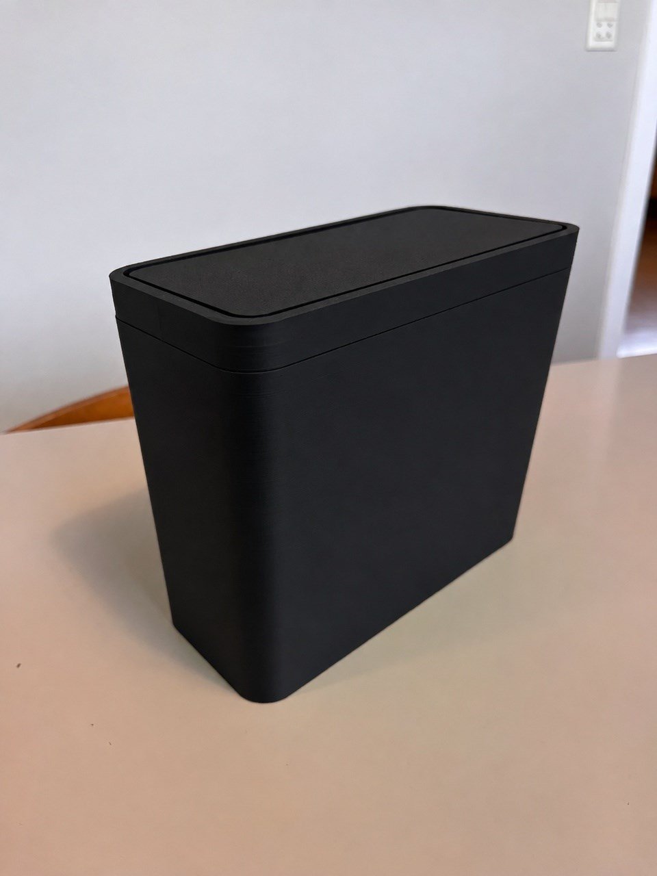 3d Baskı Araç Koltuk Arkası Çöp Kutusu Kayış Bağlantılı Kapaklı Oto İçi Mini Kova Katlanabilir Siyah Çok Renkli
