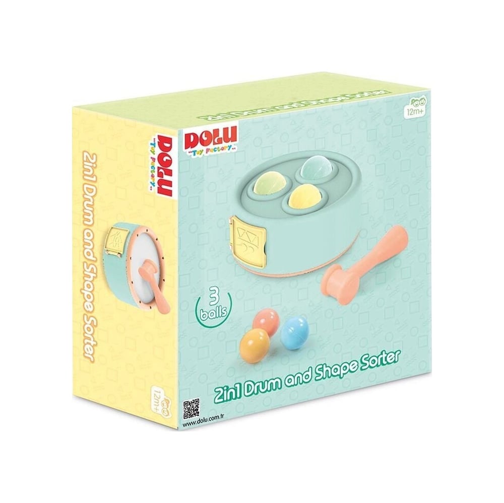 5193 Oyuncak 2si 1 Arada Davul Ve Top Oyunu 10pcs Mixed