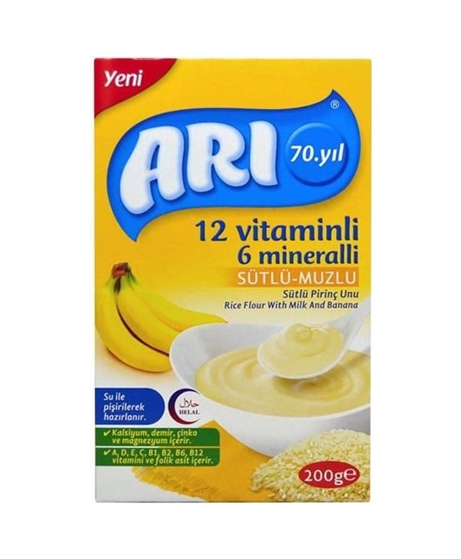 6 Mineral Sütlü Muzlu Pirinç Unu 200gr 1 Adet