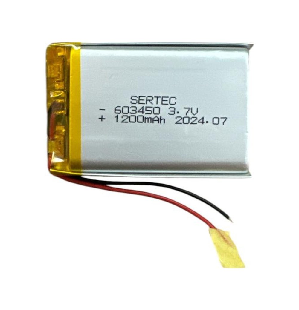 603450 3.7v 1200 Mah Li-polymer Pil Devreli/1.5a
