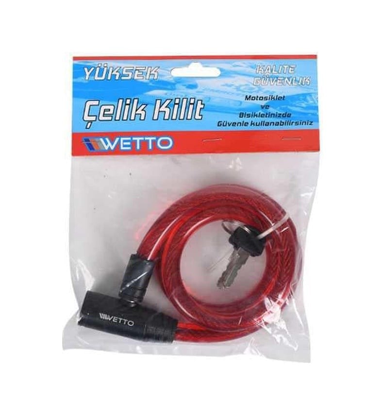 927-928 12x80 Bisiklet Kilidi Çok Renkli