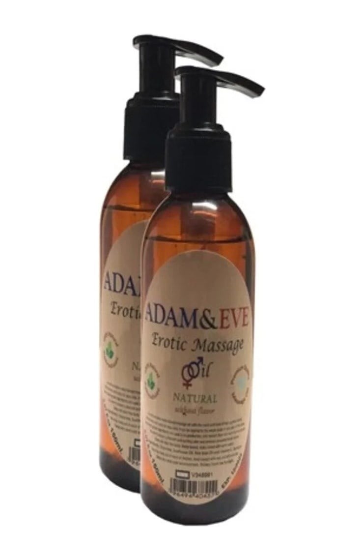 Adam&eerkeklere Kadınlara Özel Sade Vücut Masaj Yağı Pure Edible Massage Oil 125ml 2 Adet