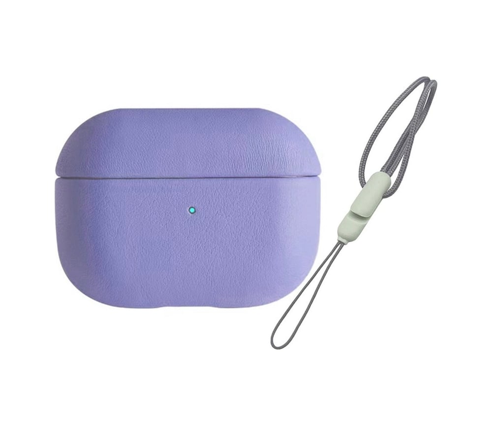 Apple Airpods Pro 2 2.nesil 405 Deri Kılıf - Lila